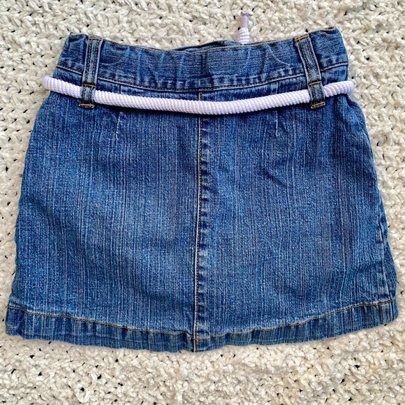 Gymboree Wish You Were Here Rope Belt Denim Skort 2006 Adjustable Waist EUC - Picture 2 of 9
